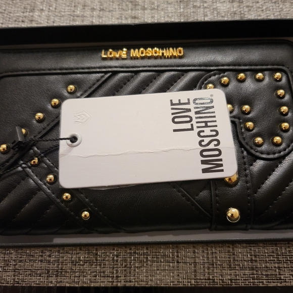 Love Moschino Studded & Quilted Wallet. - Picture 3 of 16